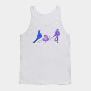 The blue bird, the purple bird and the imposter Tank Top